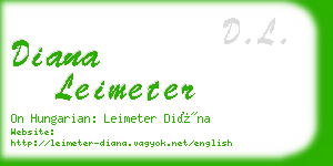 diana leimeter business card